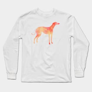 Yellow and orange Greyhound dog Long Sleeve T-Shirt